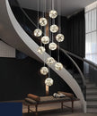 LED Ball Pendant Light Chandelier For Staircase / Ruchi