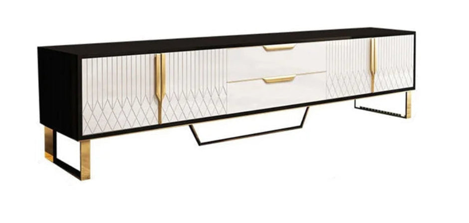 Elegant Wooden Coffee Table And TV Stand Set