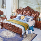 Luxury European Leather Bed / Ruchi
