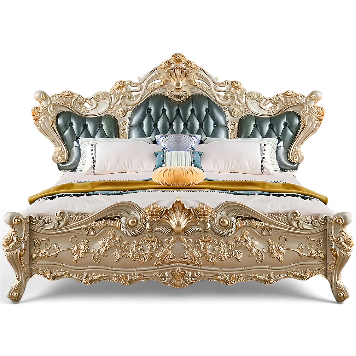 Luxury European Leather Bed / Ruchi