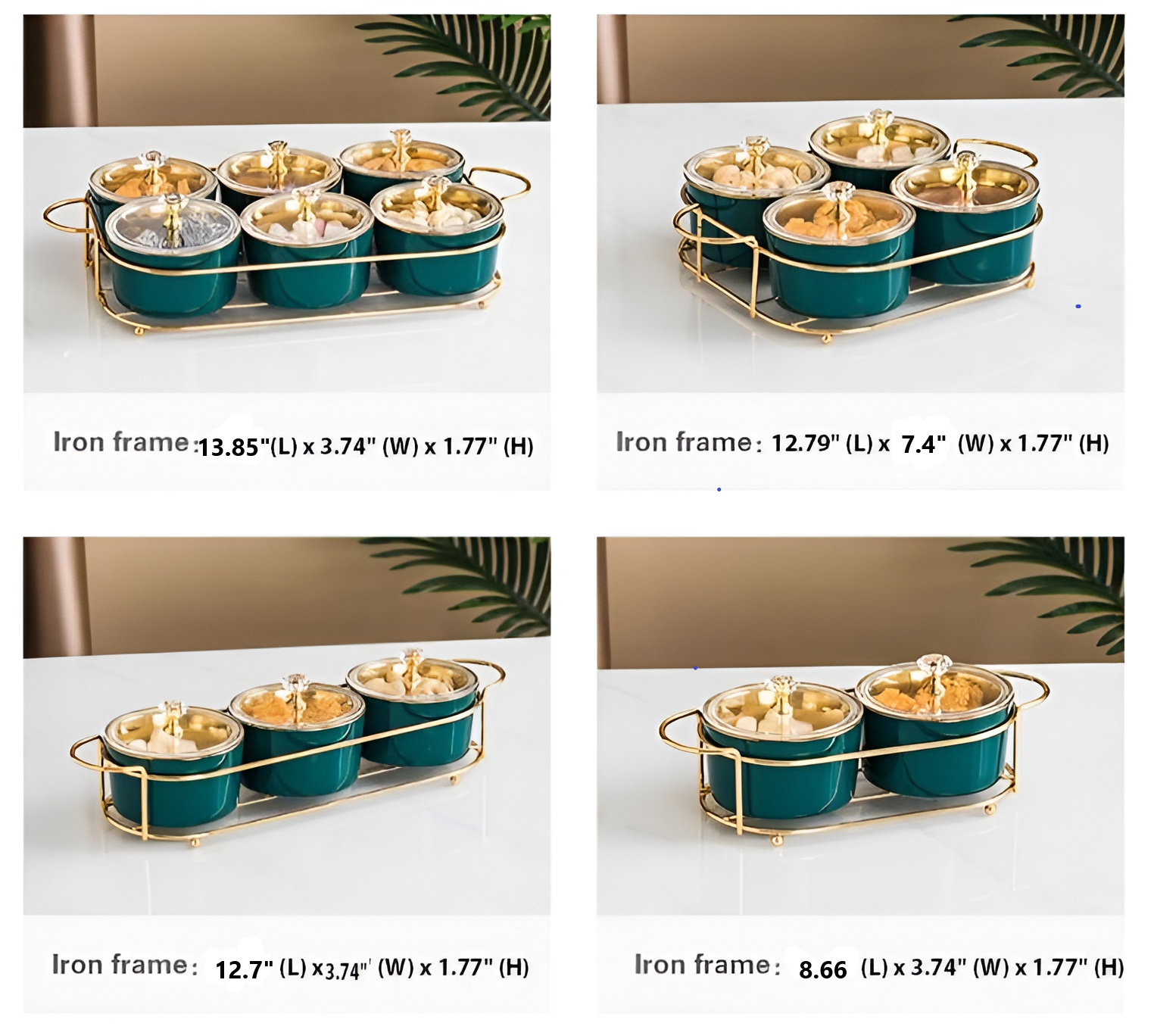 Ceramic Dry Fruit Bowl Set With Lid