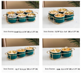 Ceramic Dry Fruit Bowl Set With Lid