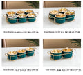 Ceramic Dry Fruit Bowl Set With Lid / Ruchi