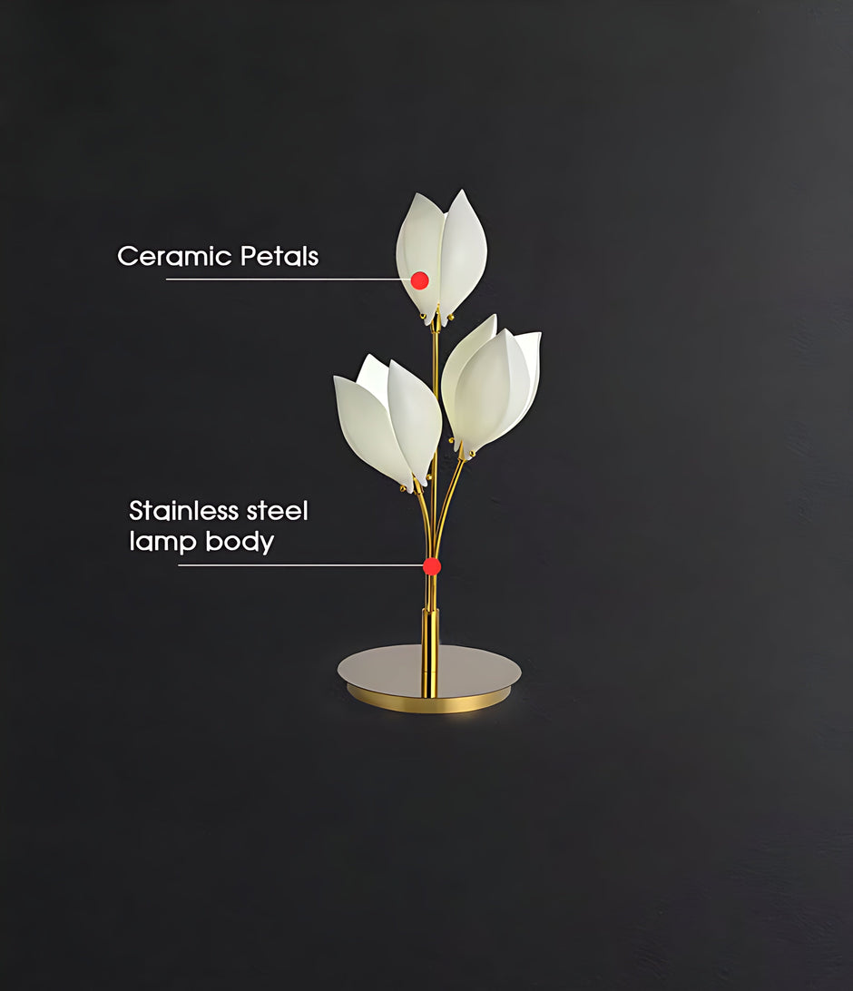 Flower Design LED Table Lamp For Bedroom / Ruchi