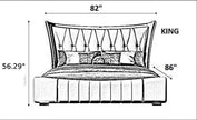 Luxurious King Size Bed With Night-Stand