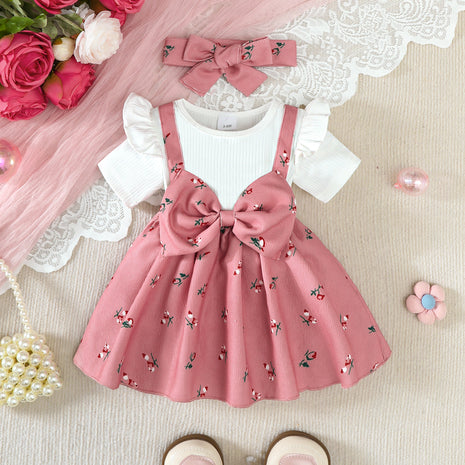 Baby Girl's Cute Cotton Polyester Dress Set / Ruchi