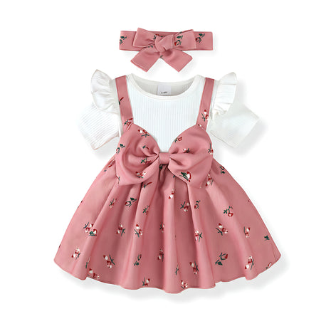 Baby Girl's Cute Cotton Polyester Dress Set / Ruchi