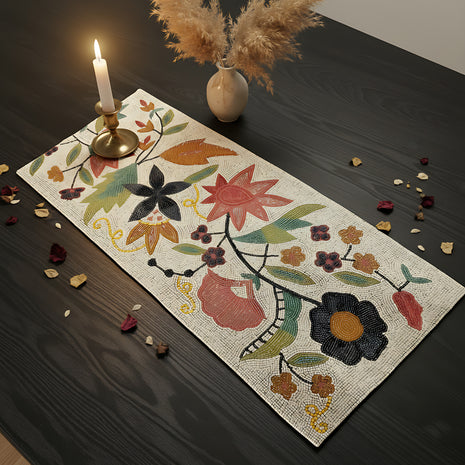 Beaded Table Runner For Dining Table / Ruchi
