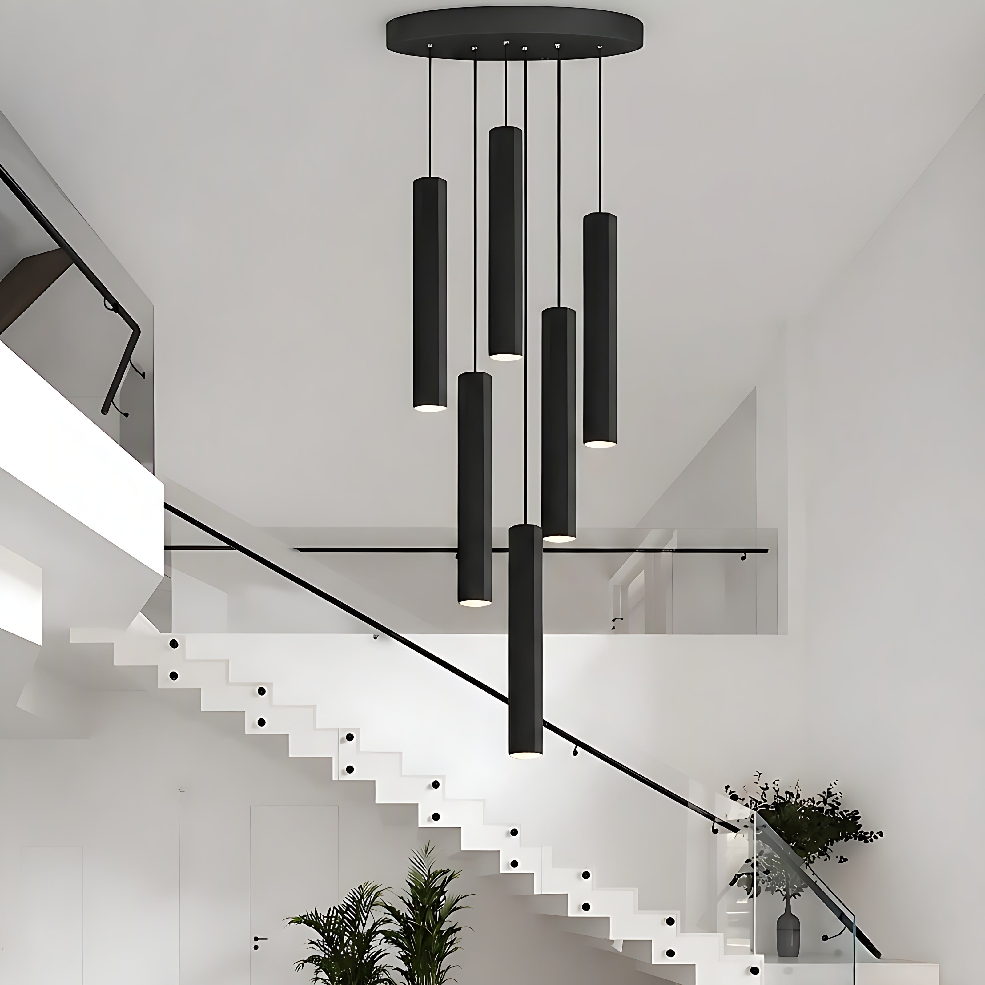 Black Modern LED Pendant Lighting / Ruchi