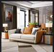 Astonishing Curvy Back Leather 1-2-3 Seater Sofa Set / Ruchi
