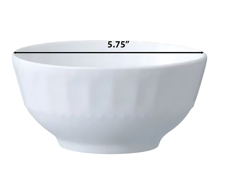 46 Pieces White Ceramic Dinnerware Set For 6 / Ruchi