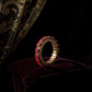 Set Of 2 Ruby Stone With Green Stone Diamond Accent Bangles