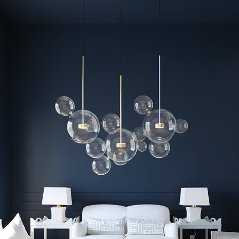 Bubble Shaped LED Glass Pendant Lighting / Ruchi