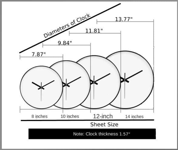 Classical Metal Style Round Wall Clock / Ruchi