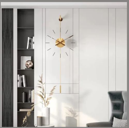 Modern Retro Style Mounted Wall Clock / Ruchi