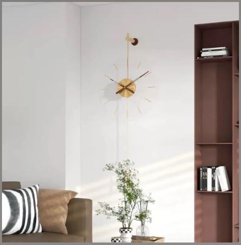 Modern Retro Style Mounted Wall Clock / Ruchi