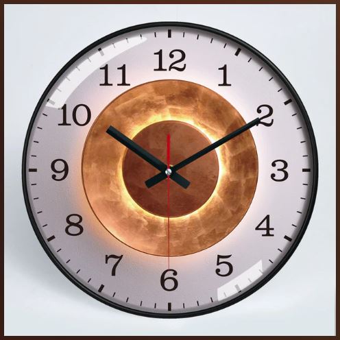 Classical Metal Style Round Wall Clock / Ruchi