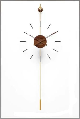 Modern Retro Style Mounted Wall Clock / Ruchi
