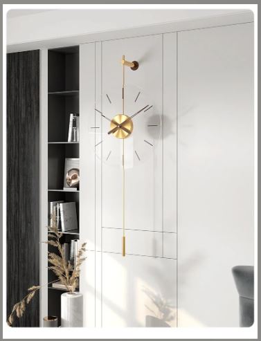 Modern Retro Style Mounted Wall Clock / Ruchi