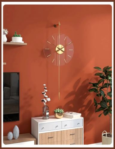 Modern Retro Style Mounted Wall Clock / Ruchi