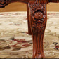 Set Of 4 European Artistic Leather Style Button Tufted Dining Chair / Ruchi