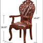 Set Of 4 European Artistic Leather Style Button Tufted Dining Chair / Ruchi