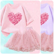Luxury Cordiform Design Printed Girl's Dress / Ruchi