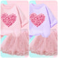 Luxury Cordiform Design Printed Girl's Dress / Ruchi