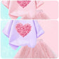 Luxury Cordiform Design Printed Girl's Dress / Ruchi