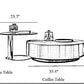 Modern Round Coffee Table With Storage
