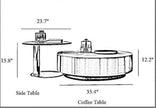 Modern Round Coffee Table With Storage