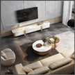 Modern Round Coffee Table With Storage / Ruchi