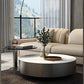 Modern Round Coffee Table With Storage / Ruchi