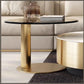 Modern Round Coffee Table With Storage / Ruchi