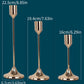 3 Pieces Trumpet Cup Shaped Metal Candle Holder / Ruchi