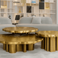 3 Piece Luxury Metal Coffee Table / Ruchi