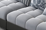 Modern Multifunctional Fabric Sectional Sofa / Ruchi