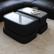 Modern Leather Sectional Sofa With LED Lights / Ruchi