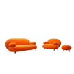Minimalistic Fabric Modern Sofa Set