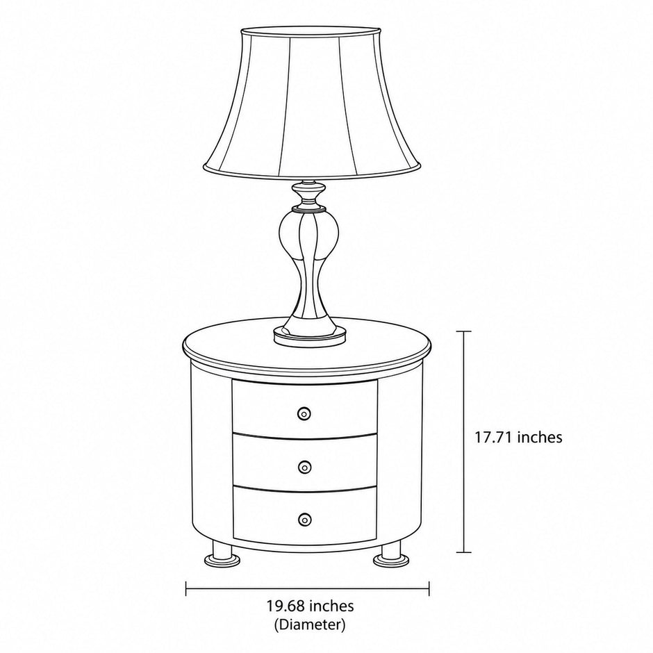 European Style Leather Round Bed