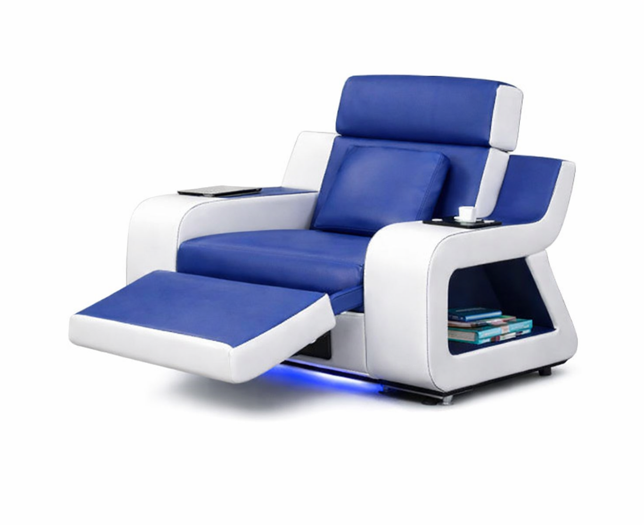 Power Recliner Leather LED Sofa Set / Ruchi