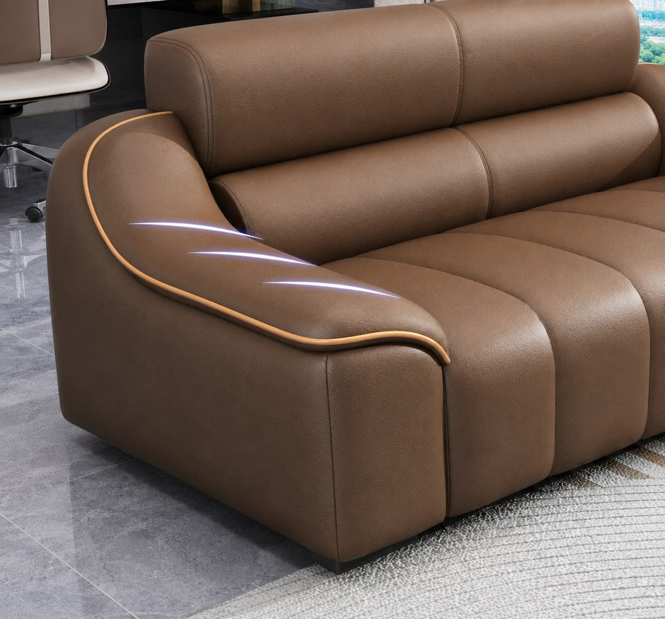 Cozy 1-2-3 Seater Leather Sofa Set