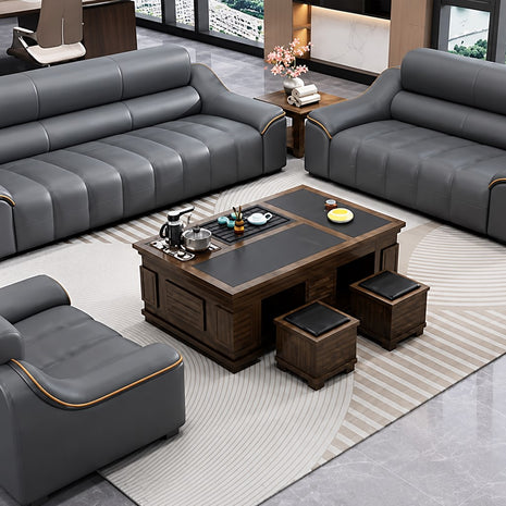 Cozy 1-2-3 Seater Leather Sofa Set