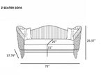 Luxury Velvet Living Room Sofa Set