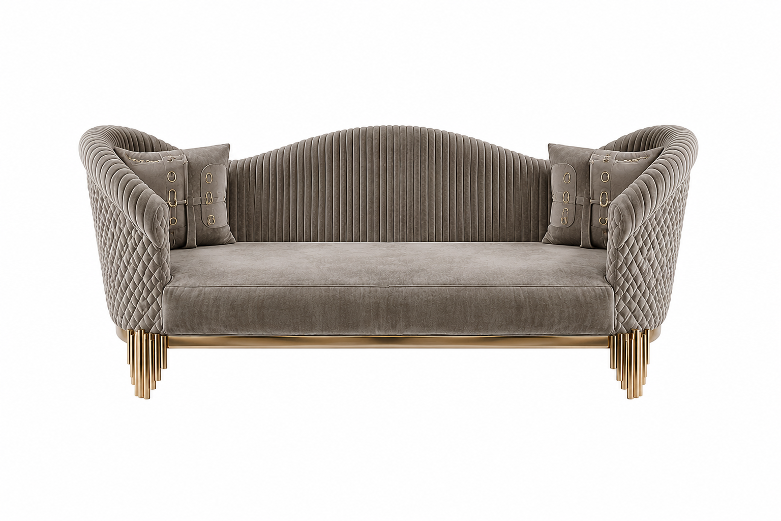 Luxury Velvet Living Room Sofa Set