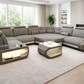 U-Shaped Fabric Sectional Sofa With LED Lights / Ruchi