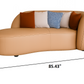 Comfortable Leather Chaise Lounge Sofa / Ruchi 