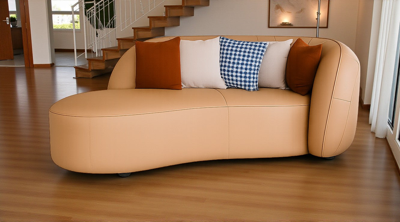 Comfortable Leather Chaise Lounge Sofa / Ruchi 
