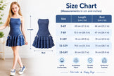 Trendy Denim Print Polyester Dress For Girls / Ruchi