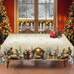 Christmas Nativity Scene Rectangular Or Round Polyester Tablecloth / Ruchi